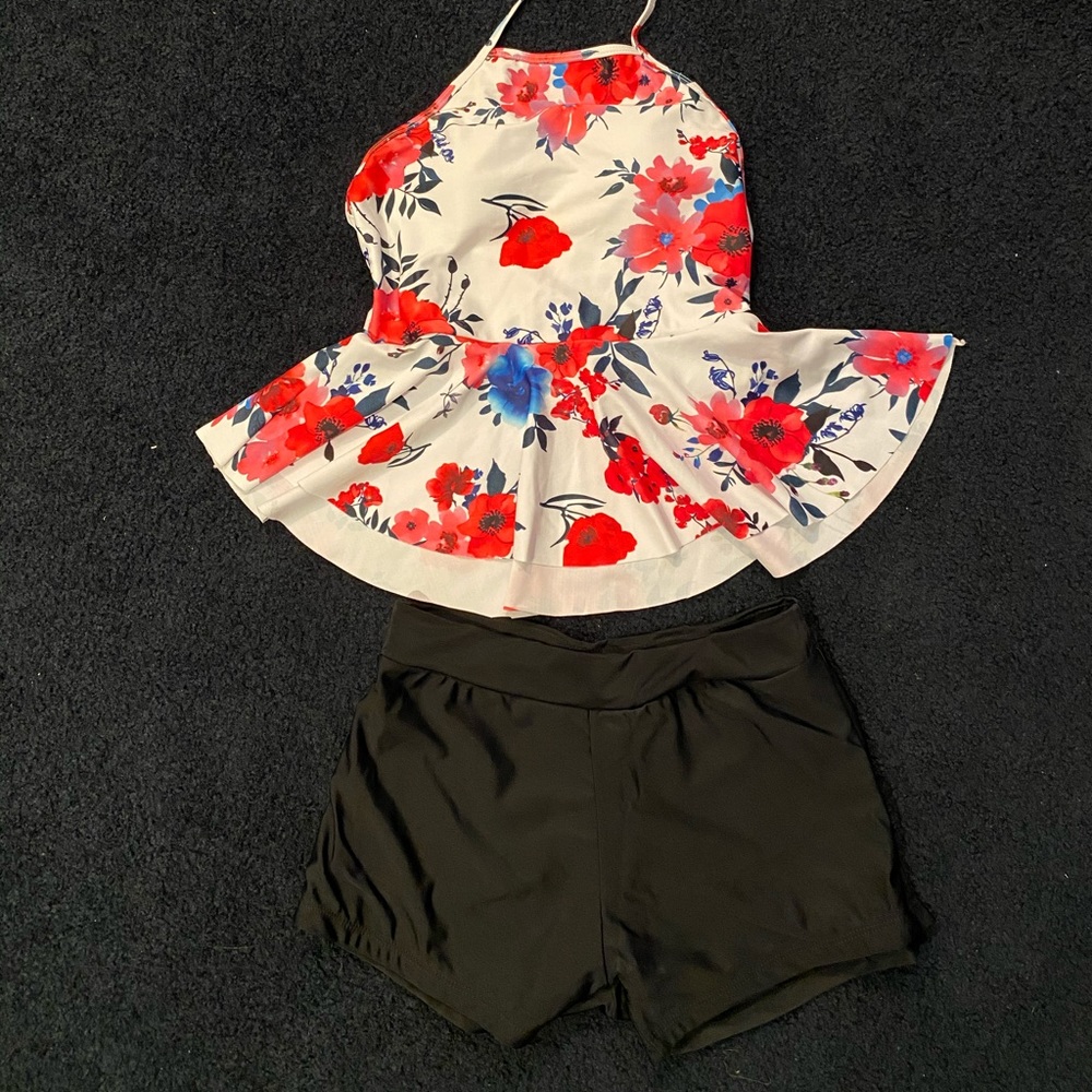 Tankini + Swimshort Bathing Suit Set
